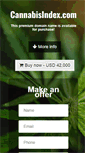 Mobile Screenshot of cannabisindex.com